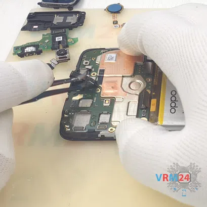 How to disassemble Oppo A15s, Step 12/5