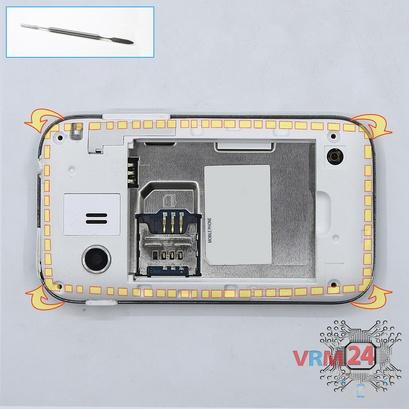 How to disassemble Samsung Galaxy Y GT-S5360, Step 4/1
