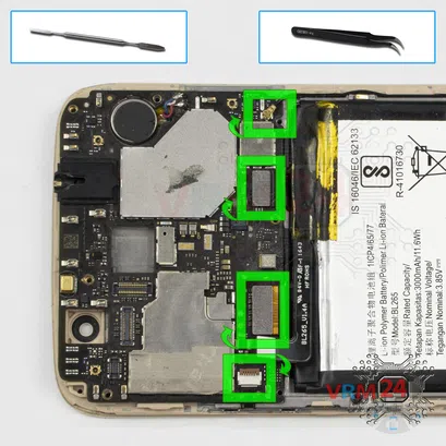 Cómo desmontar Motorola Moto M TX1663, Paso 13/1