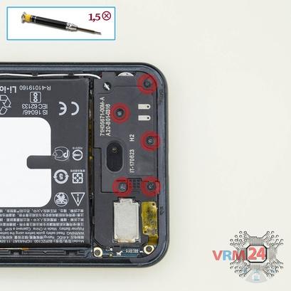 How to disassemble HTC U11, Step 6/1