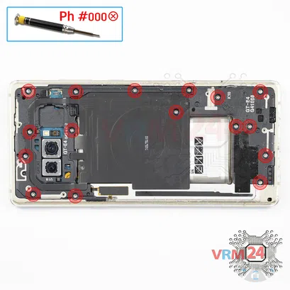 Cómo desmontar Samsung Galaxy Note 8 SM-N950, Paso 5/1
