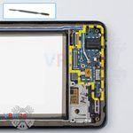 Como desmontar Samsung Galaxy A72 SM-A725, Passo 12/1