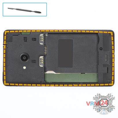 How to disassemble Microsoft Lumia 535 DS RM-1090, Step 4/1