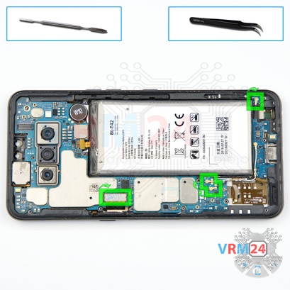 How to disassemble LG V50 ThinQ, Step 10/1