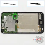 How to disassemble HTC Desire 816, Step 8/1