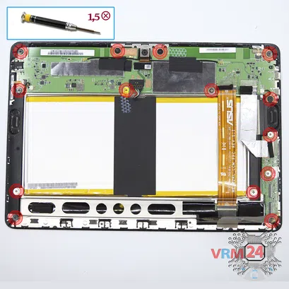 How to disassemble Asus MeMO Pad 10 Smart ME301 (K001), Step 4/1