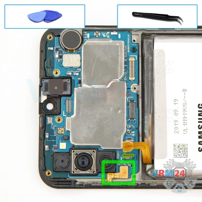 Como desmontar Samsung Galaxy M30s SM-M307 por si mesmo, Passo 14/1