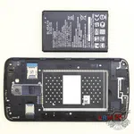 How to disassemble LG K10 K430DS, Step 2/2