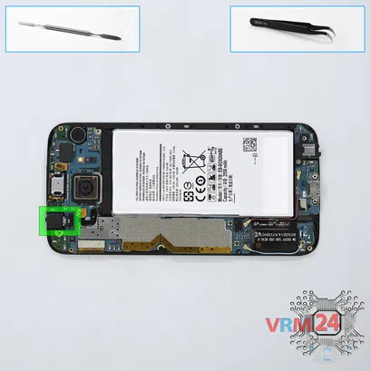 How to disassemble Samsung Galaxy S6 SM-G920, Step 5/1