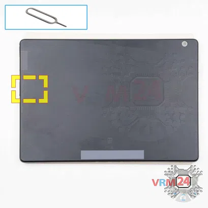 How to disassemble Lenovo Tab M10 TB-X605L, Step 2/1