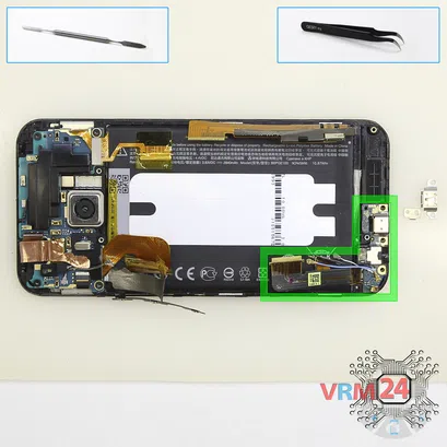 How to disassemble HTC One M9, Step 13/2
