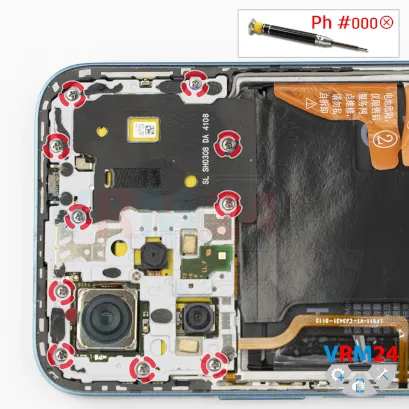 How to disassemble Honor 200 Lite, Step 4/1