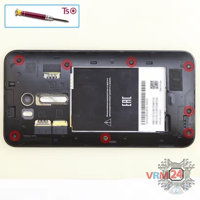 How to disassemble Asus ZenFone Go ZB551KL, Step 3/1
