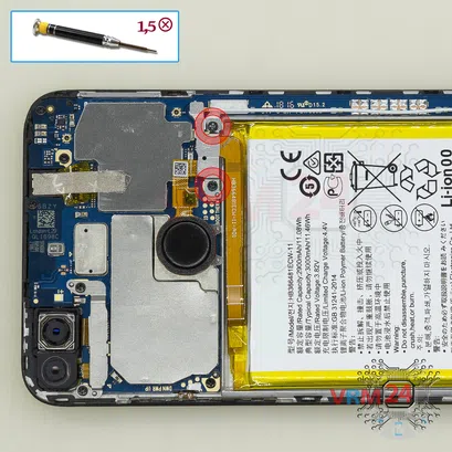 How to disassemble Huawei Honor 7C Pro, Step 4/1