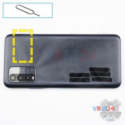 How to disassemble Xiaomi Redmi 9T, Step 2/1