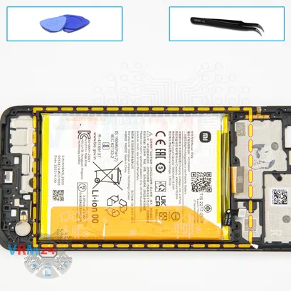 How to disassemble Xiaomi Redmi 12C, Step 15/1