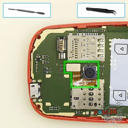 Cómo desmontar Nokia 3310 (2017) TA-1030, Paso 6/1