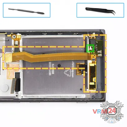Cómo desmontar Nokia Lumia 925 RM-892, Paso 11/1