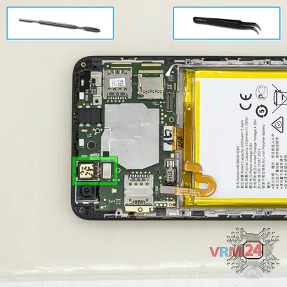 How to disassemble Huawei Y6II, Step 11/1