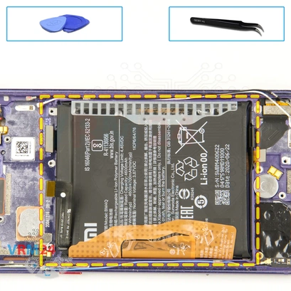 How to disassemble Xiaomi POCO F2 Pro, Step 18/1
