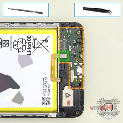 How to disassemble Huawei Honor 5C, Step 10/1