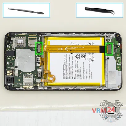 How to disassemble Huawei Y6II, Step 6/1