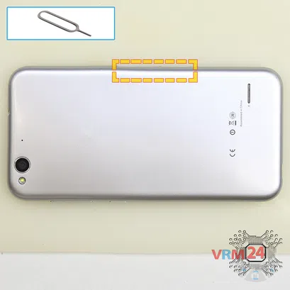 How to disassemble ZTE Blade S6, Step 1/1