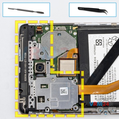 How to disassemble Lenovo K6 Note, Step 6/1