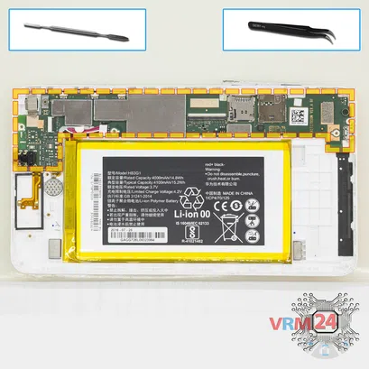 How to disassemble Huawei MediaPad T1 7'', Step 10/1