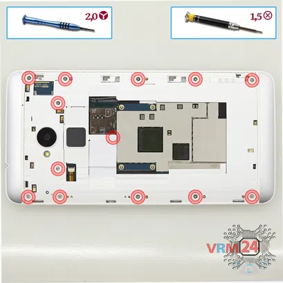 How to disassemble HTC One Max, Step 3/1