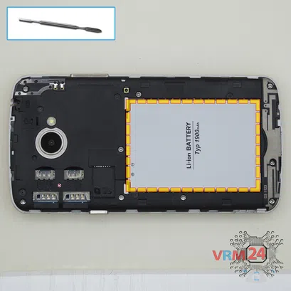 How to disassemble LG K5 X220, Step 2/1