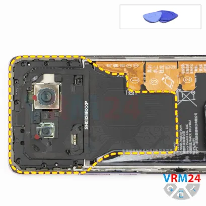 How to disassemble Honor X9c, Step 6/1