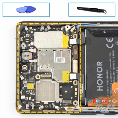 How to disassemble HONOR 70, Step 15/1