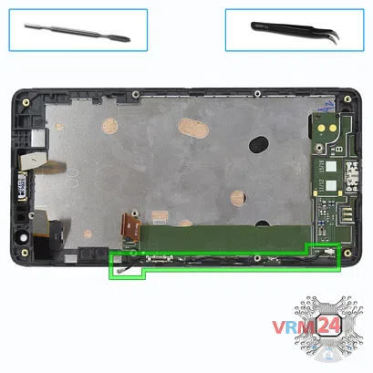 How to disassemble Microsoft Lumia 535 DS RM-1090, Step 10/1