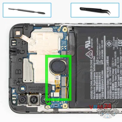 Cómo desmontar Samsung Galaxy A11 SM-A115, Paso 6/1