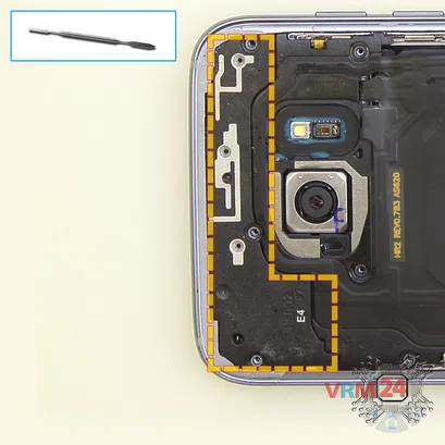 How to disassemble Samsung Galaxy S7 Edge SM-G935, Step 4/1