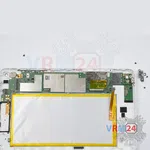 How to disassemble Huawei MediaPad T1 8.0'', Step 11/2