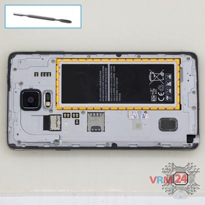 How to disassemble Samsung Galaxy Note 4 SM-N910, Step 3/1