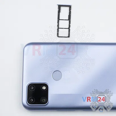 How to disassemble Realme C25, Step 2/2