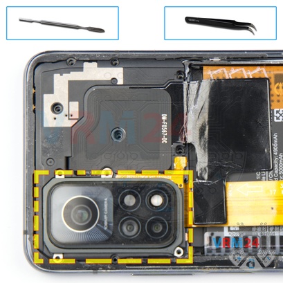 How to disassemble Xiaomi Mi 10T Pro, Step 6/1