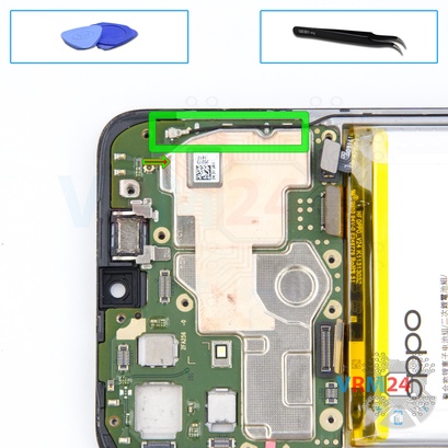 How to disassemble Oppo A15s, Step 13/1