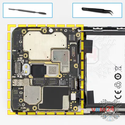 Как разобрать Meizu M8 M813H, Шаг 15/1