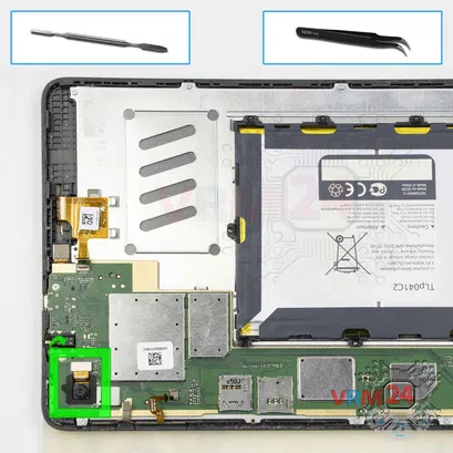 Cómo desmontar Alcatel OT Pixi 3 9010X, Paso 8/1