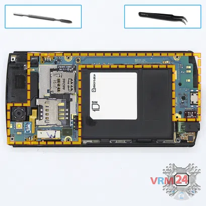 How to disassemble Samsung Wave 3 GT-S8600, Step 10/1