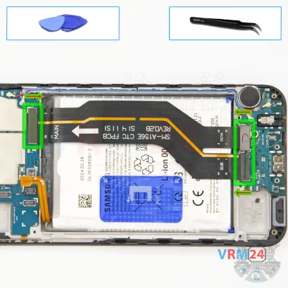 Как разобрать Samsung Galaxy А15 SM-A155, Шаг 10/1