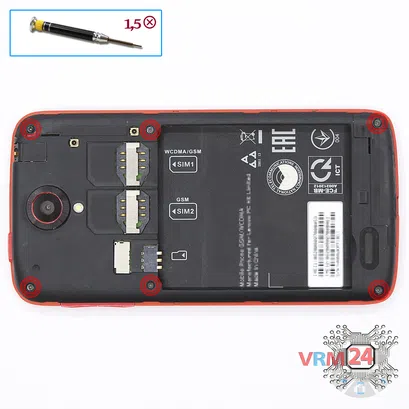 How to disassemble Lenovo S820, Step 3/1