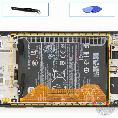 Como desmontar Xiaomi Poco X6 Pro por si mesmo, Passo 17/1