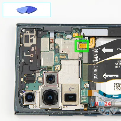 Cómo desmontar Samsung Galaxy S22 Ultra SM-S908, Paso 7/1