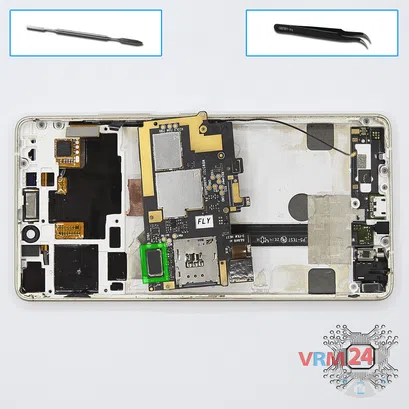 How to disassemble Fly IQ4516 Tornado Slim Octa, Step 8/1