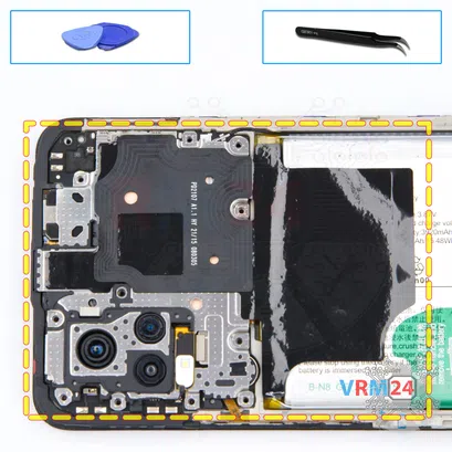 How to disassemble vivo V21e, Step 7/1